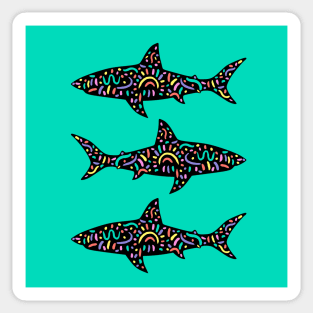 Shiver of sharks Sticker